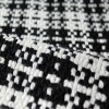 black/white plaid wool acrylic blend fabrics winter garments