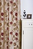 blackout lined flocked taffeta drapery curtain