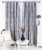 blackout triple layer satin  drapery curtain