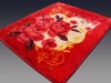 blanket/mink blanket/ FM6052 red super soft blanket
