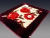 blanket/mink blanket/ FM6054 wine super soft blanket