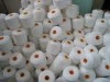 bleached white polyester spun yarn