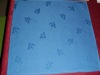 blue 100% cotton maple leaf jacquard table napkin