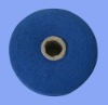 blue OE blended recycled cotton yarn