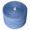 blue OE recycled  cotton  mop yarn
