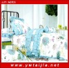 blue background Butterfly print bedding sets/light blue flowers 4pcs bedding sets- Yiwu taijia textile