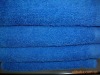 blue bath towel with border
