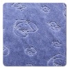 blue cartoon jacquard velvet fabric