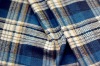 blue check cotton Fabric