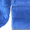 blue color cotton bath towels
