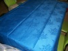 blue cotton jacquard table cloth