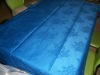 blue cotton jacquard table cloth