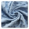 blue embossed extra soft  short plush