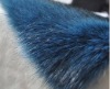blue fake fur