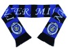 blue fashion scarf for Milan