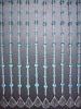 blue hanging crystal glass curtain