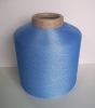 blue--polyester covered spandex yarn