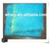 blue printed fake fur