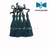 blue rayon tassel with hand tagt