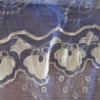 blue voile lace fabric