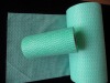 blue wavy spunlace nonwoven fabric in rolls