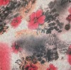 bohemia feeling of polyester knit print fabrics floral multi