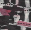 bohemia feeling of polyester knit print fabrics space printing