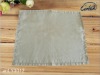 bone beige linen plain table cloths mat cover napkin