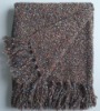 boucle yarn throw