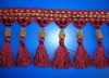 br-218curtain tassel fringe trimming for cushion and sofa beaded fringe curtain accessory