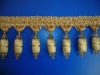 br-219curtain tassel fringe trimming for cushion and sofa beaded fringe curtain accessory