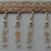 br-498  beaded fringe for curtain and home decoration