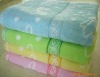 bright-colored jacquard 100% cotton bath towels