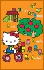 brown "Hello Kitty" printed mats