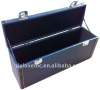 brown fauxe leather jewelry box with lock