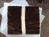 brown micro mink  Fake fur blanket