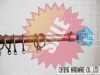 brushed nickel double adjustable Decorative curtain rod
