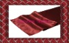 burgundy satin table runner