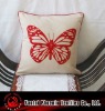 butterfly applique cushion cover