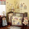 butterfly embroider baby crib bedding