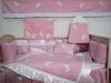 butterfly high quality cotton crib bedding set