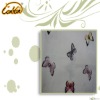 butterfly printed linen cotton fabric