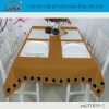 button lace orange pure cotton canvas dining table cloth