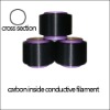 carbon-inside conductive yarn,Carbon-inside conductive yarn,anti static yarn,conductive filament,20D/1F,ESD