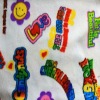 carton print fleece fabric for baby blanket and baby clothes