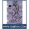 cartoon dog embroidery digitizing