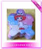 cartoon girl compressed towel