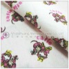 cartoon printed flannel 100 cotton fabric for girl' dress 42/43''