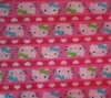 cat printing coral fleece fabric