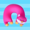 cat shape spandex toy pillow